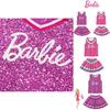Barbie The Movie La La Land Halloween Cheerleader Costume For Children Sizes)