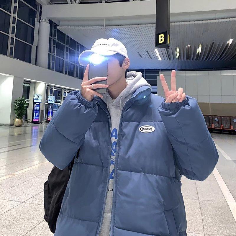 Paar Baumwollgepolsterte Jacke Locker Dicke Brotkleidung im Herbst und Winter Koreanische Version Joker Baumwollgepolsterter Herrenmantel