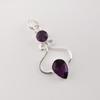 African Amethyst Gemstone 925 Stamped Silver Handmade Jewelry Pretty Pendant 1.60" For Anniversary Gift PP-13-10