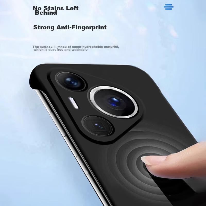 POZZO Ultra-Thin Frosted Case for Huawei Pura70Pro/70Pro+, Borderless for Huawei P70Pro, Shockproof Heat Dissipation Simple Design in Pearl White
