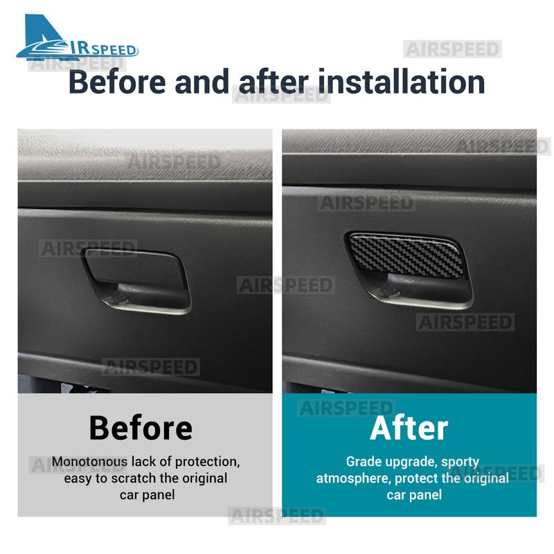 For Honda Fit    2024 2025 Real Soft Carbon Fiber LHD RHD Car Co-pilot Tool Box Switch Interior Trim Accessories