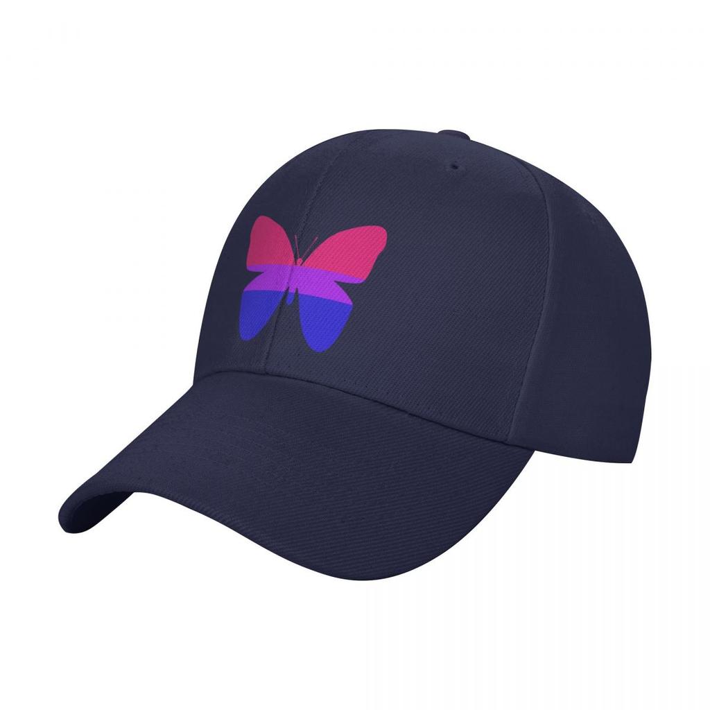 Bisexual Pride Butterfly Baseball Cap Trucker Hat Snapback Cap Wild Ball Hat Golf Hat Man Caps Women Men's