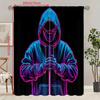 2pcs- Anime Player Printed Curtains, Pole Bag Curtains 42*84, Bedroom and Living Room, Home Decoration, Room Decoration