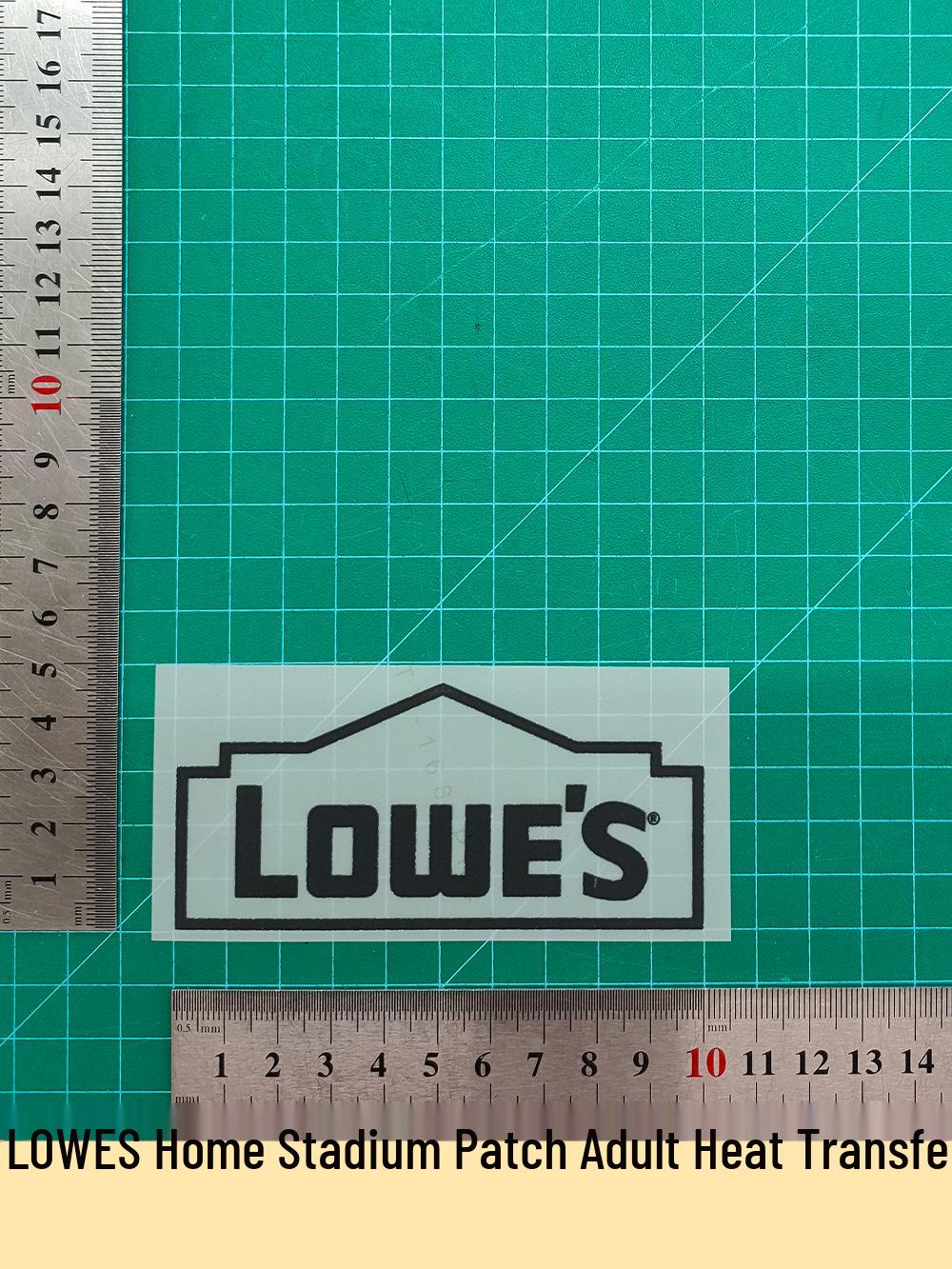 LOWES Home Stadium Heat Transfer Patch for Jersey Numbers and Letters