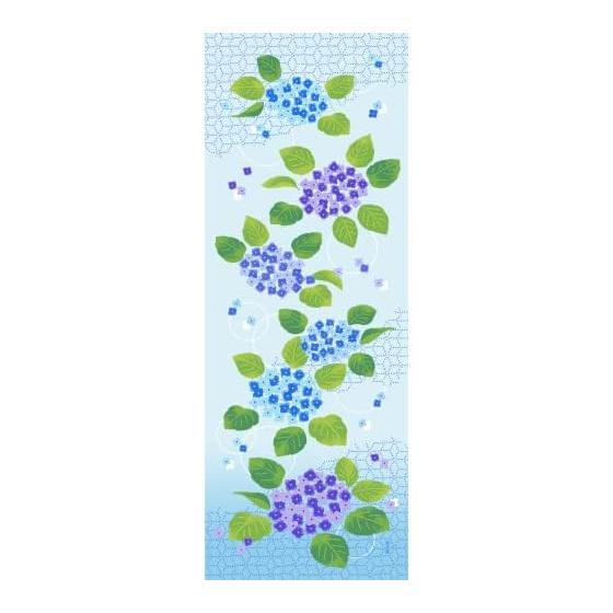 Hamamonyo Tenugui Towel: Ajisai Shizuka (Hydrangea Quietly)
