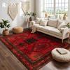 RAKKS Retro Czerwony Dywan Perski / Turecki Dywan Obszarowy Antypoślizgowy Dekoracja Salonu Dywan Pod Sofę Dywanik Sypialniany Dywanik Podłogowy Kuchenny