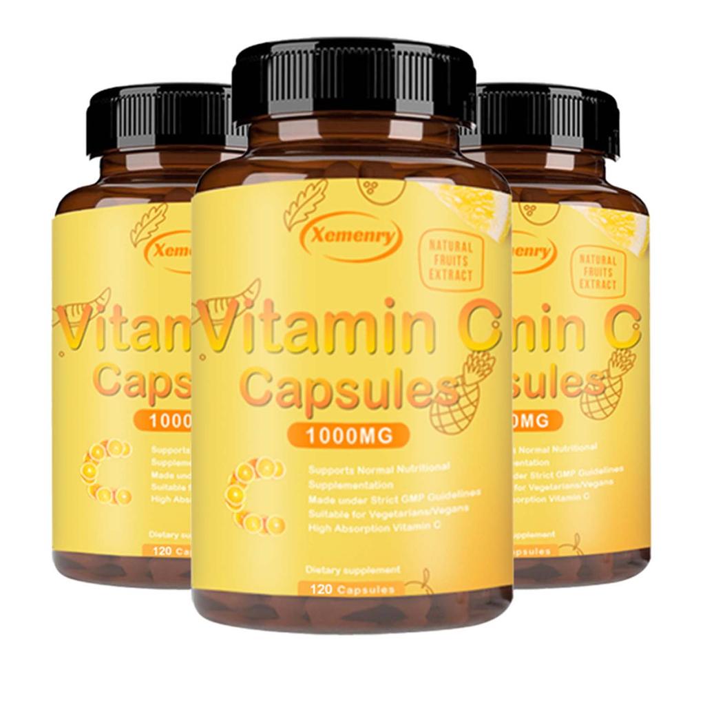 XEMENRY - 1000 mg Vitamin C - Immune system, skin health, and antioxidants
