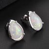 Wish Style Gemstone Water Drop Stud Earrings