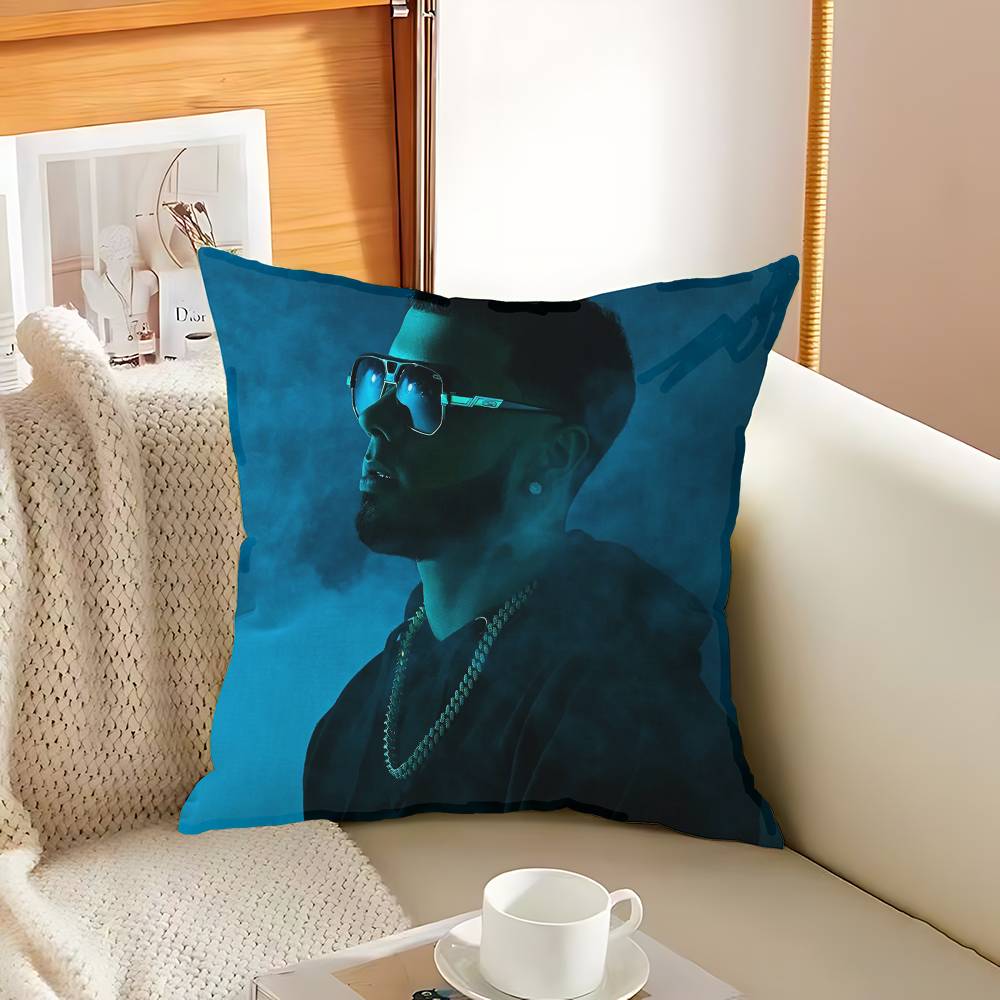 Rapper AAnuel AA Pillow Covers Cartoon Sofa Decorative Home Doublesided Printing Short Plush Cute Cushion Cover