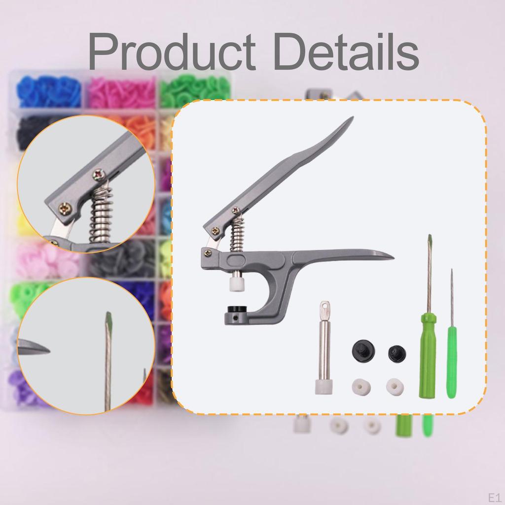 Druckknopf-Set, Knopfstanzwerkzeug für T5- und T8-Druckknöpfe, Damenhemden, Röcke, Schuhe, Jeans – Projekt