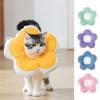 Adjustable Buckle Flower Cat Elizabethan Collar Multi Color Pet Protective Collar  Wound