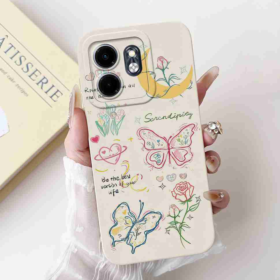 For Infinix Hot 50i Case Hot50i X6531 Lovely Rabbit Silicone Soft TPU Cover Fundas For Infinix Smart 9 Smart9 X6532 Phone Cases