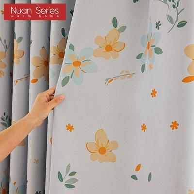 1PC 70-80% Blackout, Fashionable and Warm Children's Printed Curtains for Bedroom Living Room Home Decor Nuan Series