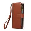 Suitable for Samsung Z Fold7 mobile phone leather case Z Fold4 multi-function zipper wallet card diagonal span portable rope