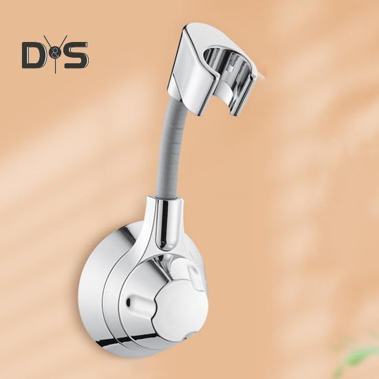 Adjustable Shower Head Holder Suction Cup Bracket No Drill Universal Angle Adjustment 360 Degree Rotation Shower Head Mount