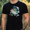Unisexs Cool Bass Fish Motif Cotton T Shirt Size S To 5xl