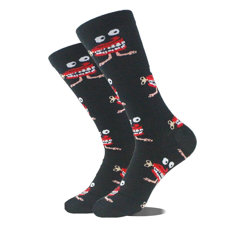 Men Dinosaur Astronaut Planet Crew Socks Harajuku Big Size Sokken Unisex Skateboard Divertidos Happy Design Hip Hop Funny Socks