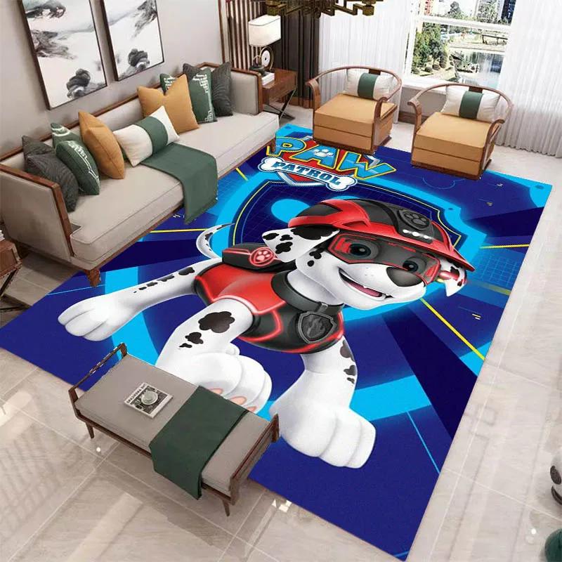 3D Cartoon PAW P-Patrol Printed Carpet Living Room Bedroom Carpet Non-slip Carpet Home Bedroom Decor Area Rug Birthday Gift