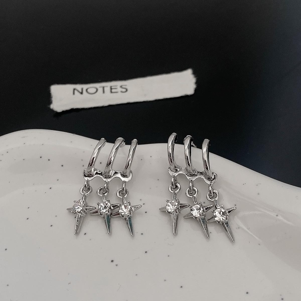 

Прохладные серьги-капли со звездами Y2K, модные серьги в стиле Харадзюку для девочек, креативные серьги с жемчугом и кристаллами в виде звезд, корейская мода для женщин, ювелирные изделия в стиле панк