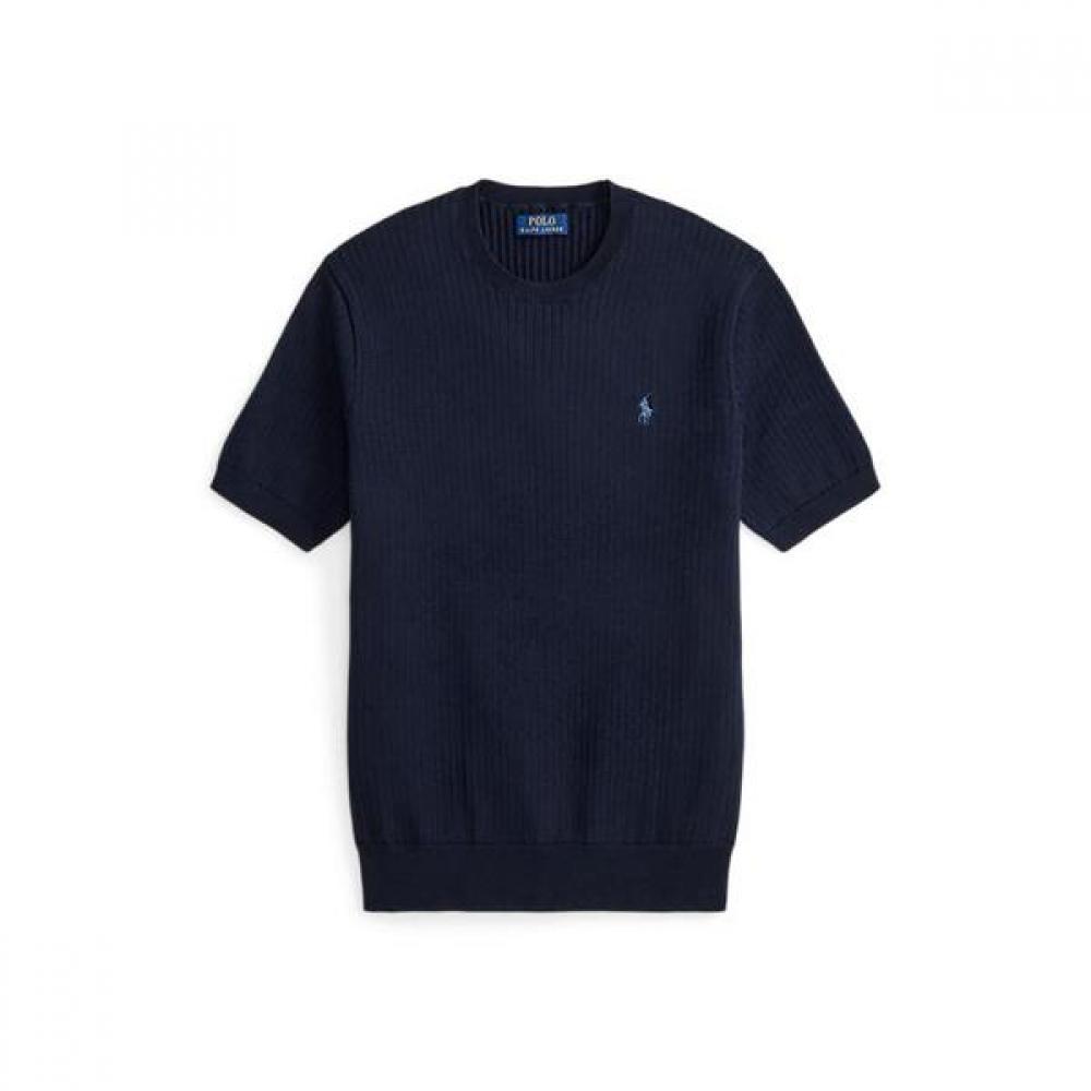 Polo Ralph Lauren Men S Rib Knit Cotton Short Sleeve Sweater mnpoSwe1n820157400 XS