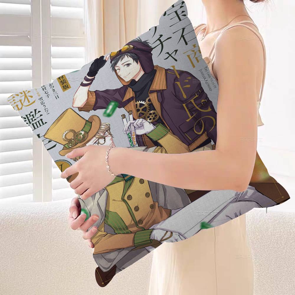 Anime The Case Files of Jeweler Richard Personalized Pillow Cover Kids Bedroom Wild Party Decor Pillowcase kid Birthday