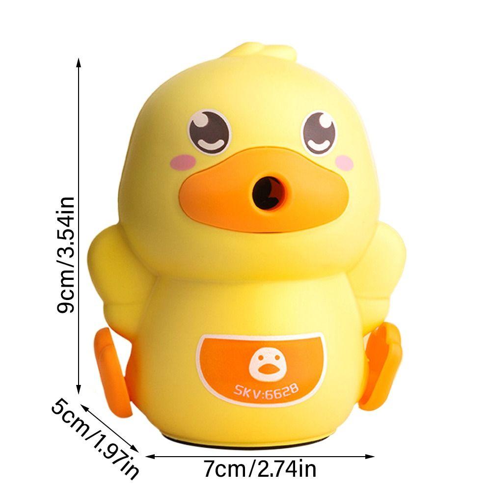 Anti Sticking Lead Pencil Sharpener Duck Shaped Hand-cranked Mechanical Tool Students