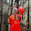 Halloween Horror Demon Clown Mask with Red Nose