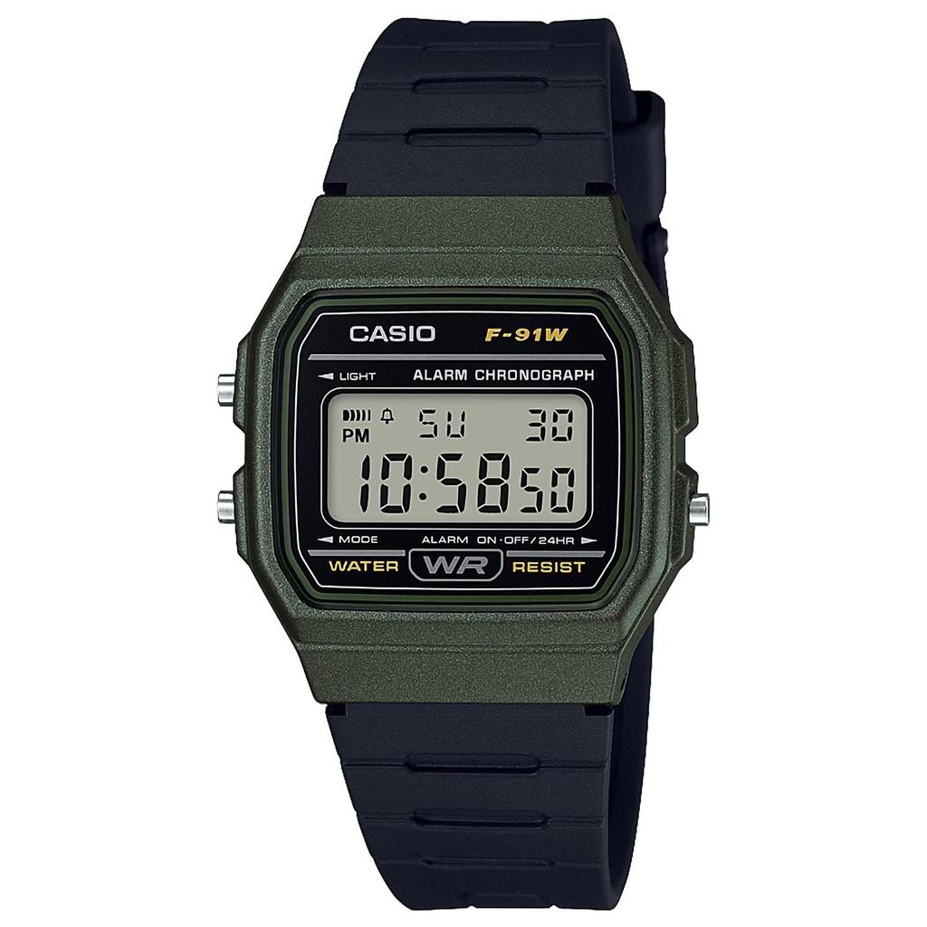 Casio wristwatch Collection F-91WM-3AJH Black