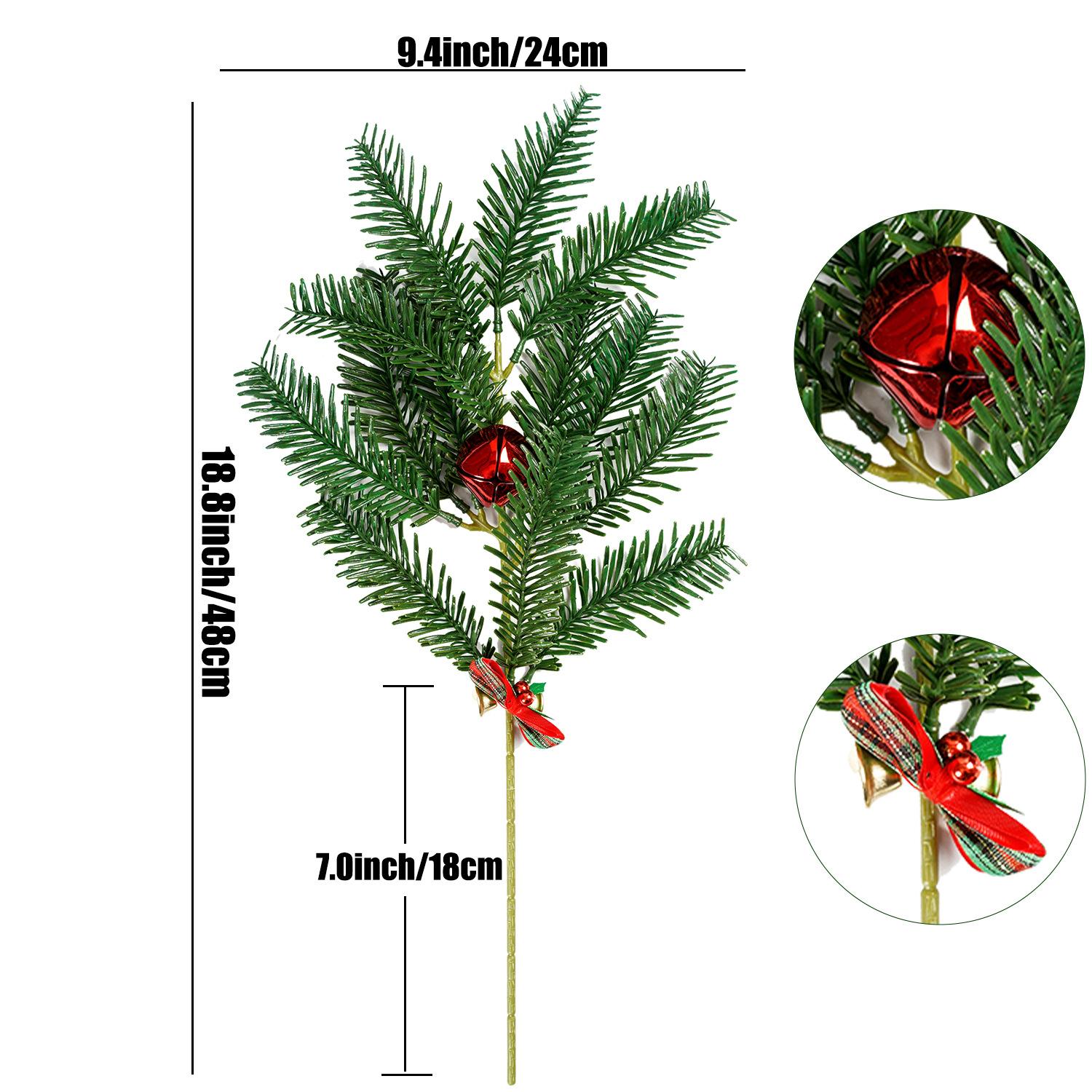 

Искусственная сосновая хвоя, Рождественские украшения, Кедровая домашняя декорация, Имитация сосновой хвои, Реквизит для фотосъемки зелёный