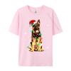 Gerunisex Shepherd Dog Tree Christmas Sweater Xmas Dogs Tshirts Tops Shirts Black On Sale Novelty Cotton Unisex Top Tshirts