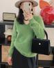 Ice Age Light Grey Brushed Cashmere V-Neck Sweater: Women's Loose Fit, 100% Cashmere