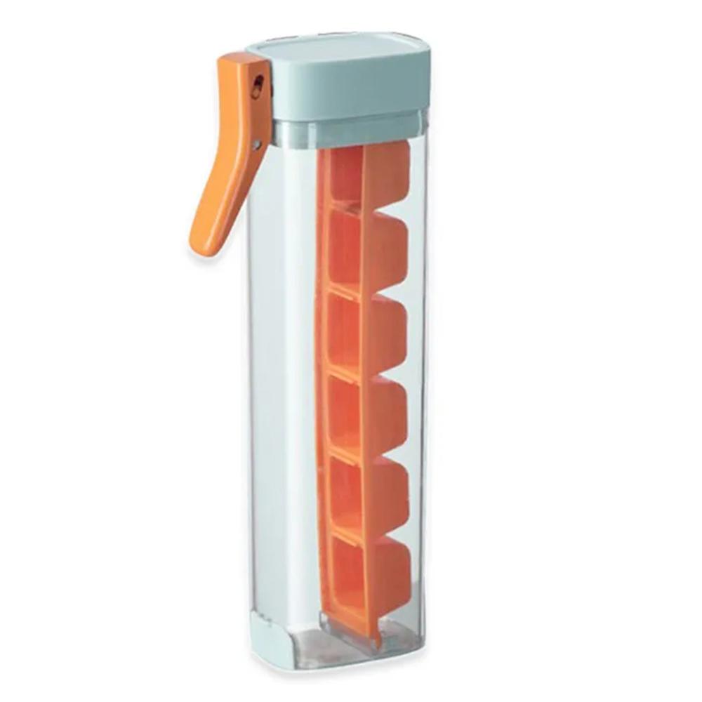 Ice Making Grid Mini Refrigerators Pressing Tray With Removable Lid Easy Release Stackable Creative Food Grade Ice Storage Box оранжевый 3900₽