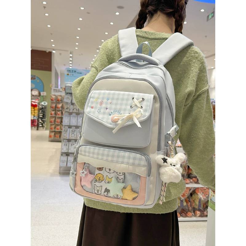 Japanese Anime School Backpack With Multiple Compartments For Teens And Students