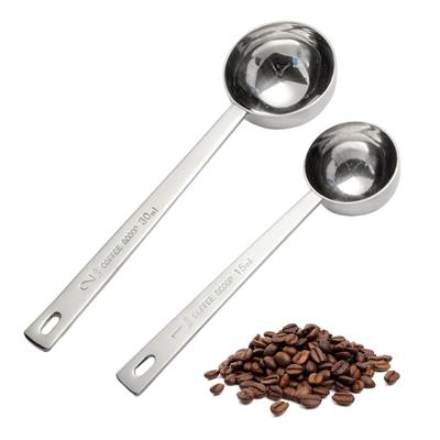 1/2 Stück Kaffeemesslöffel Edelstahl Esslöffel Schaufel 15/30ML Langer Griff