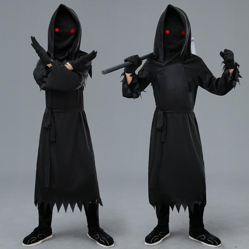 Halloween costumes, skull frames, masquerade balls, tight cosplay costumes, ghost costumes, adult children, men and women, scary