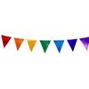 WTEMPO DIY Bunte Dreiecksflaggen Wimpelketten für Festliche Karneval Weihnachten Geburtstag Hochzeit Halloween Feiertage Innen Außen Partyzubehör