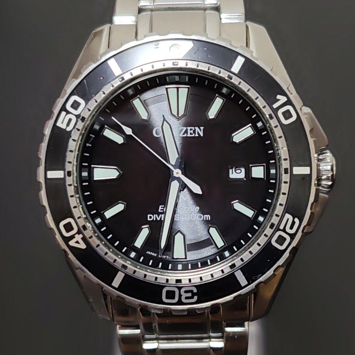 CITIZEN Citizen Eco-Drive Divers 200m Solar Watch [Good Condition]