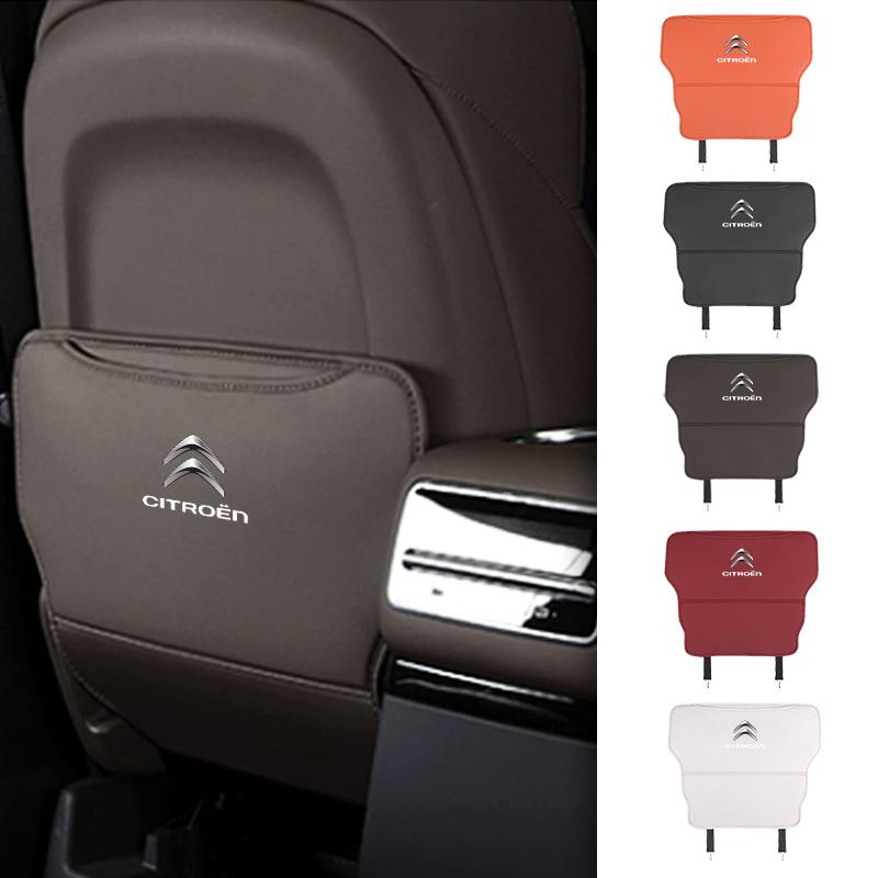 Car Seat Anti-Kick Pad Seatback Storage Protector Cover Accessories For Citroen C4 C3 C5 C1 C2 C-Elysee Berlingo Picasso Jumpy