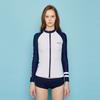 ARGO Byron (Wh+Na) Women'S Zip-Up Rash Guard Top