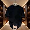 Trendige Marke Kurzarm Reines Baumwoll Herren T-Shirt mit Aufdruck Trendiges Vielseitiges Rundhals-T-Shirt für Damen und Herren Herren