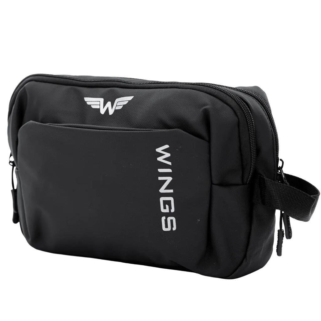 Wings Rook Black Travel Cosmetic Bag