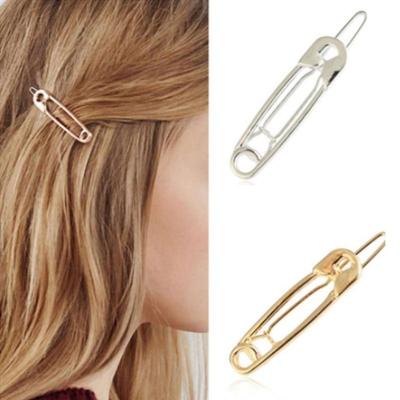2Pcs Punk Personalized Punk Minimalist Girl Hairpin Hair Accessories Snap-On Side Clips Bangs Clips