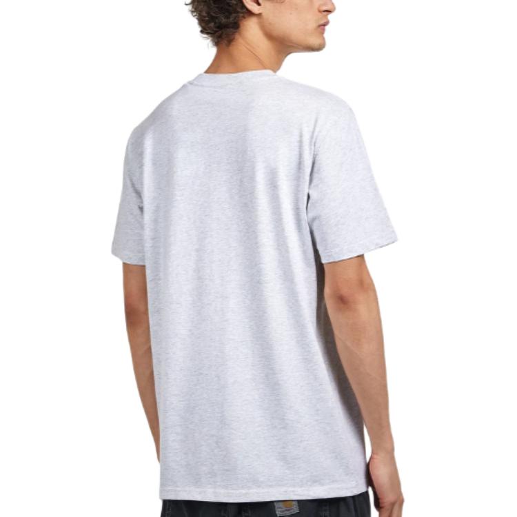 Carhartt WIP Letter Drop Shoulder Loose Fit Round Neck Short Sleeve T-Shirt Men Tops I031047-2QM-XX