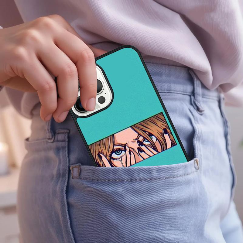 Pop art Anime Girl Aesthetic Phone Case For iPhone 17 Air 15 16e 14 13 Pro Max Coque 12 11 Pro Max PLUS cover