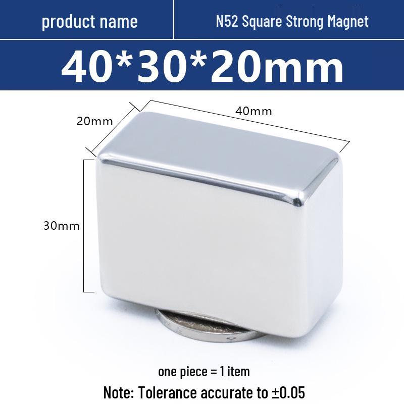 N52 40mm Neodymium Iron Boron Square Magnet Strip