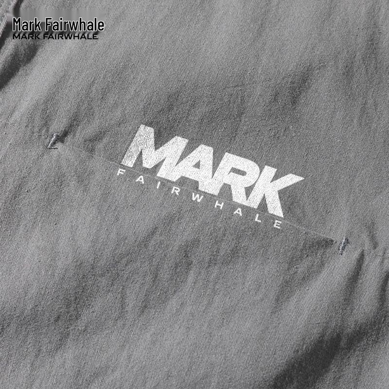 MARK FAIRWHALE Men's Pure Cotton Short Sleeve Casual Shirt