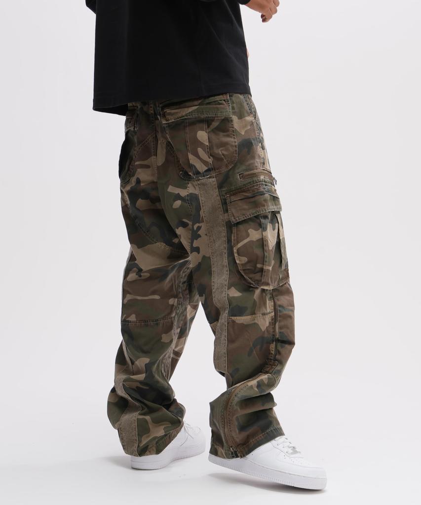 AVIREX PIGMENT TAPING CARGO PANTS Men's Size S 384 Camo 783-6910022