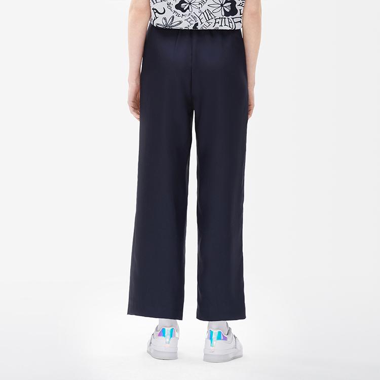 FILA Loose Straight Woven Casual Trousers Women bottoms Blue F11W234801F-NV