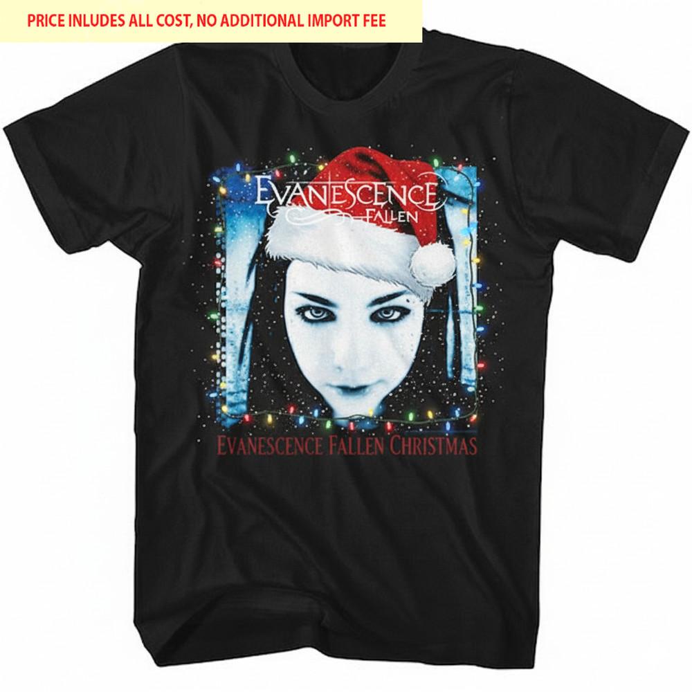 Hot Christmas Evanescence Band Fallen Gift Xmas Black S-5XL Shirt LL843 Unisex T-Shirt S