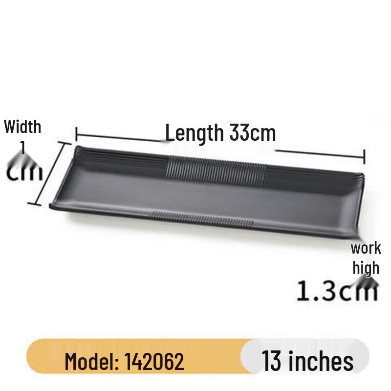 Jijun Melamine Rectangular Serving Plates (10-Pack)